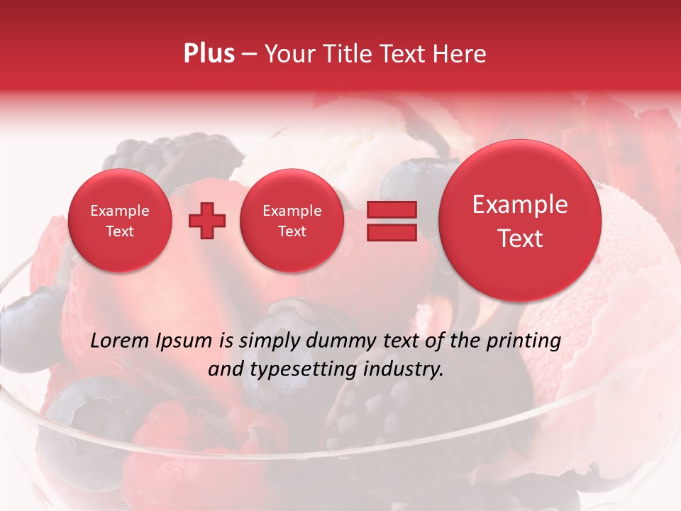 Frozen Dessert Sweet PowerPoint Template