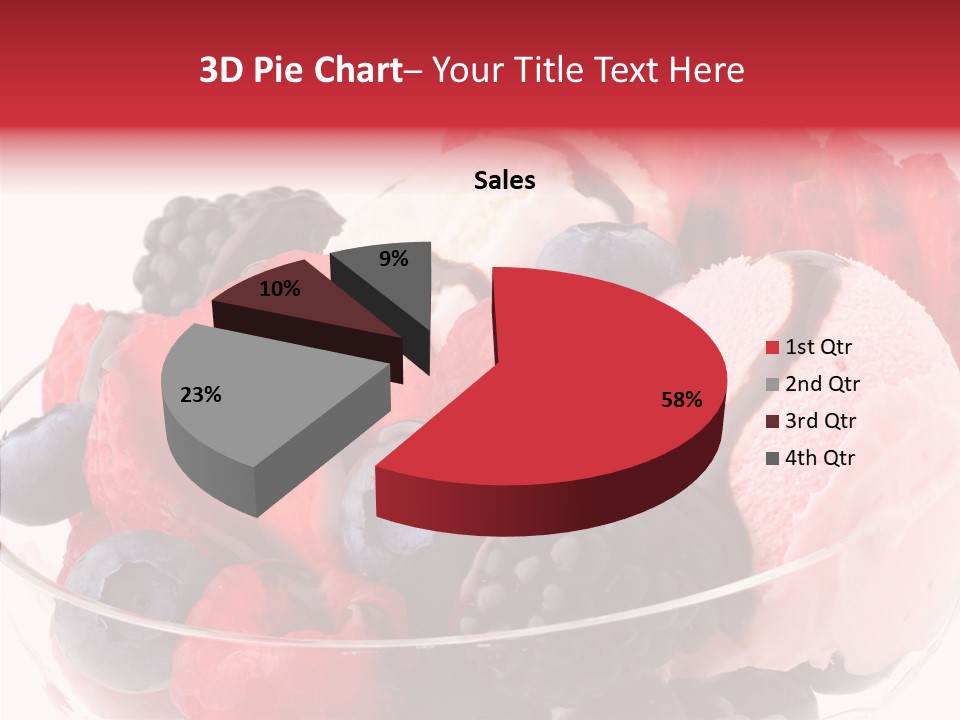 Frozen Dessert Sweet PowerPoint Template