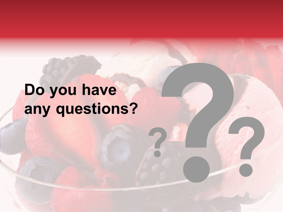 Frozen Dessert Sweet PowerPoint Template