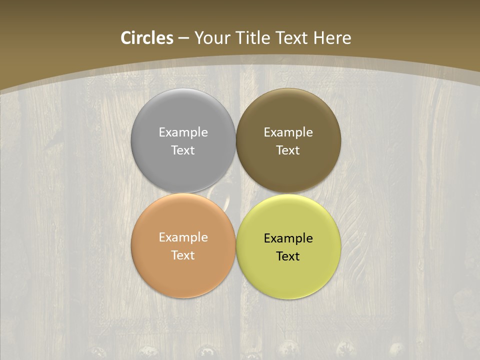 Lock Ornament Nail PowerPoint Template