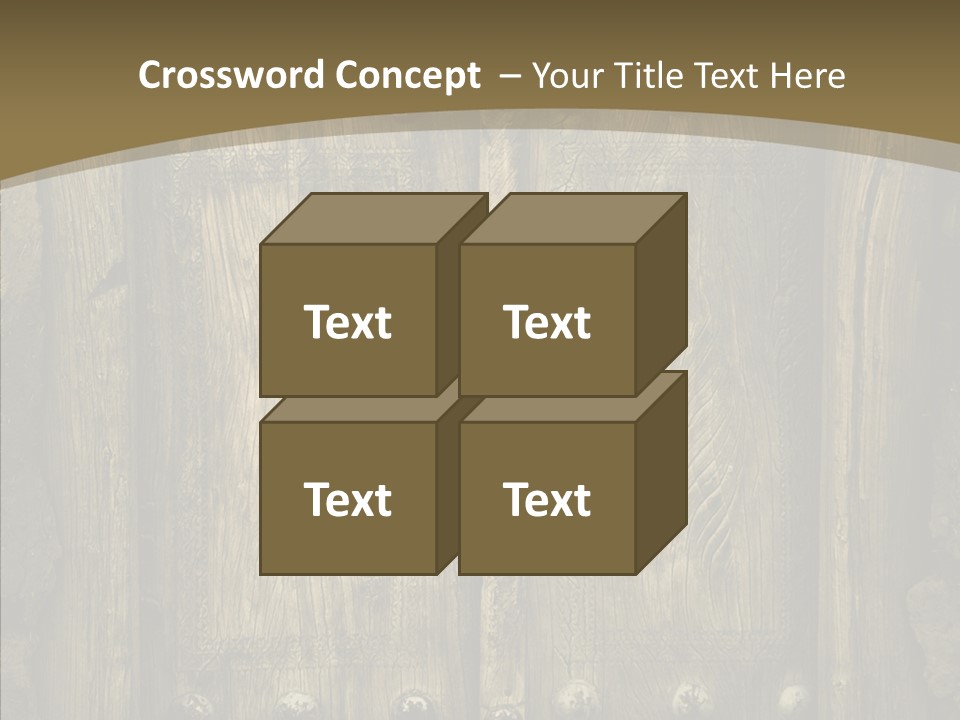 Lock Ornament Nail PowerPoint Template
