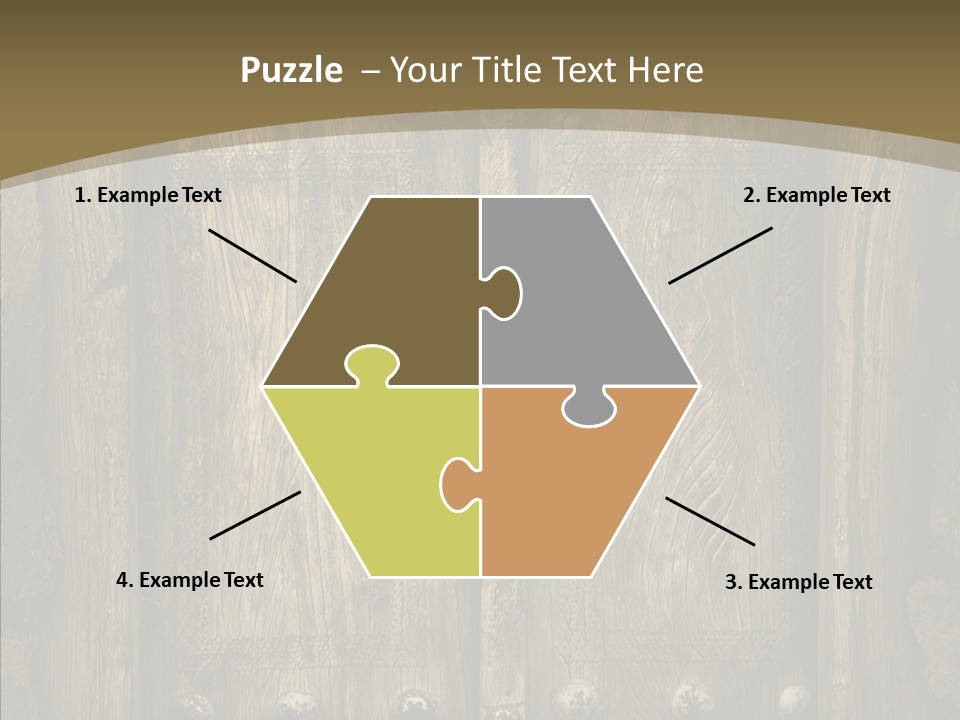 Lock Ornament Nail PowerPoint Template