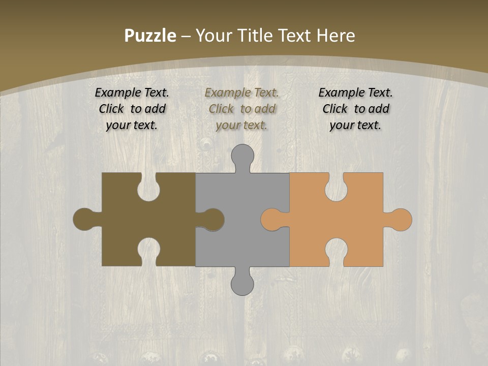 Lock Ornament Nail PowerPoint Template