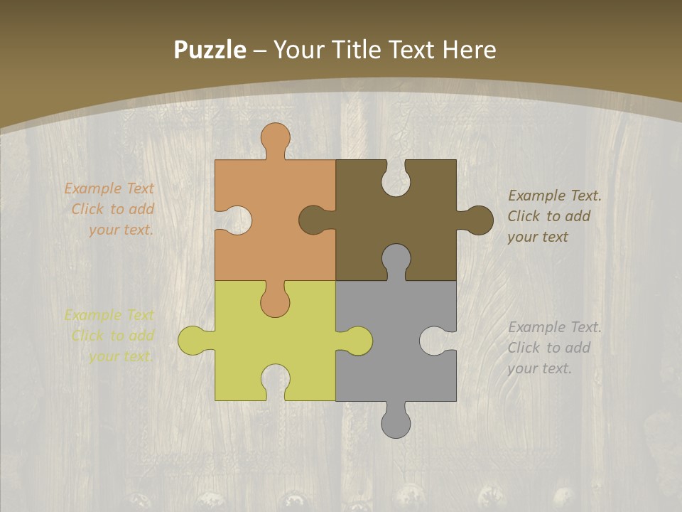 Lock Ornament Nail PowerPoint Template