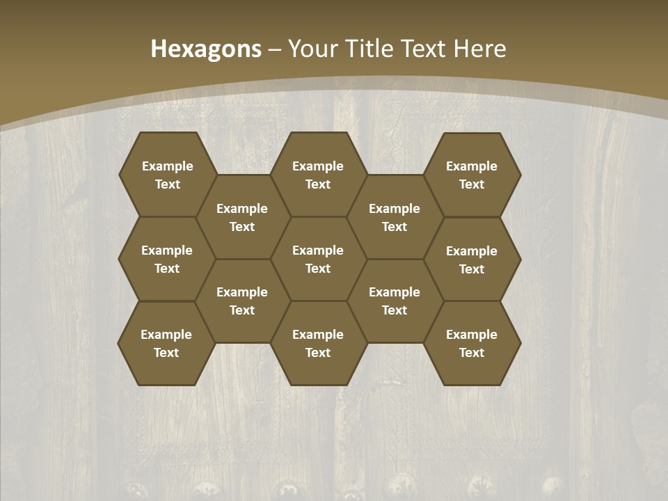 Lock Ornament Nail PowerPoint Template