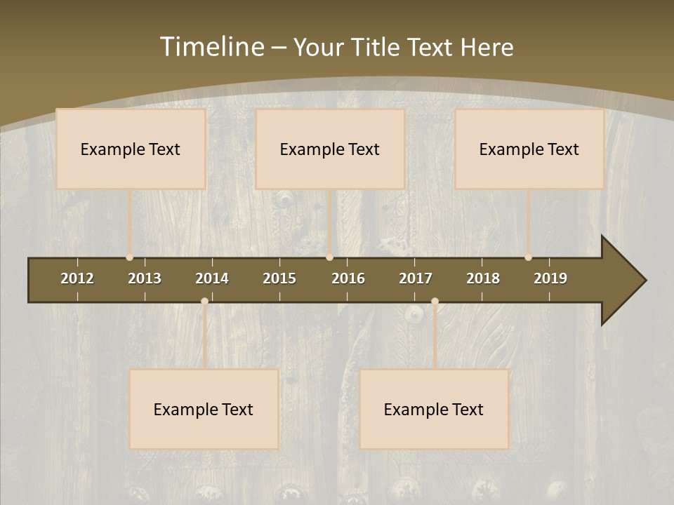 Lock Ornament Nail PowerPoint Template