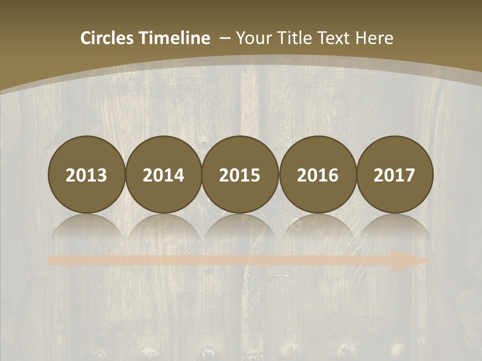 Lock Ornament Nail PowerPoint Template