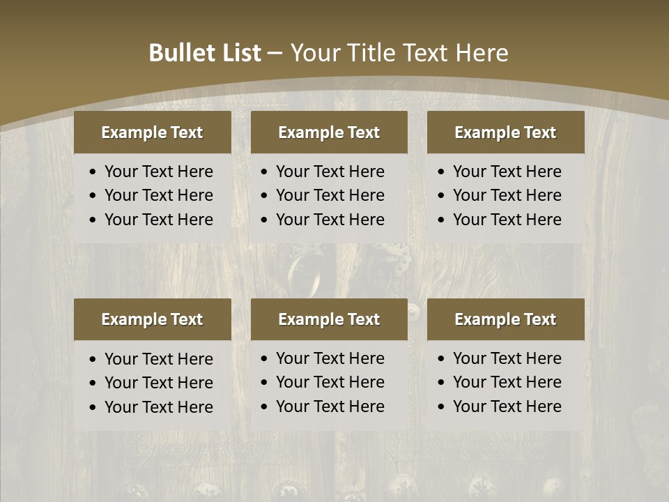 Lock Ornament Nail PowerPoint Template