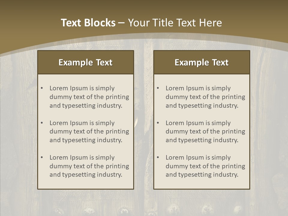 Lock Ornament Nail PowerPoint Template