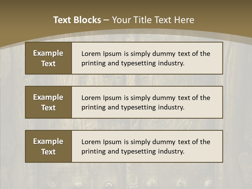 Lock Ornament Nail PowerPoint Template