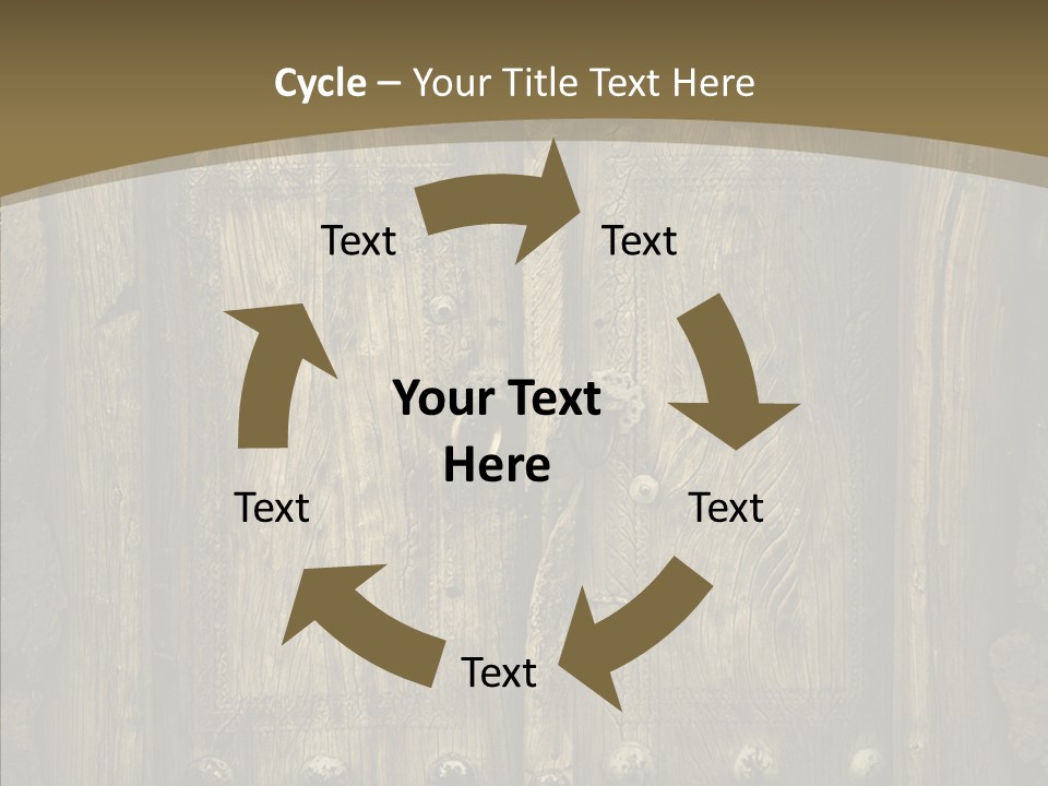 Lock Ornament Nail PowerPoint Template
