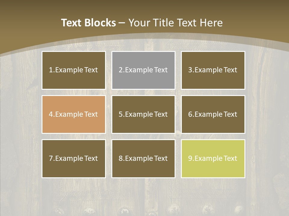 Lock Ornament Nail PowerPoint Template