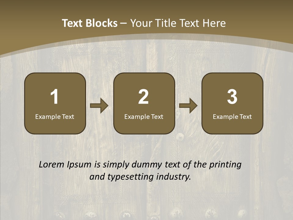 Lock Ornament Nail PowerPoint Template