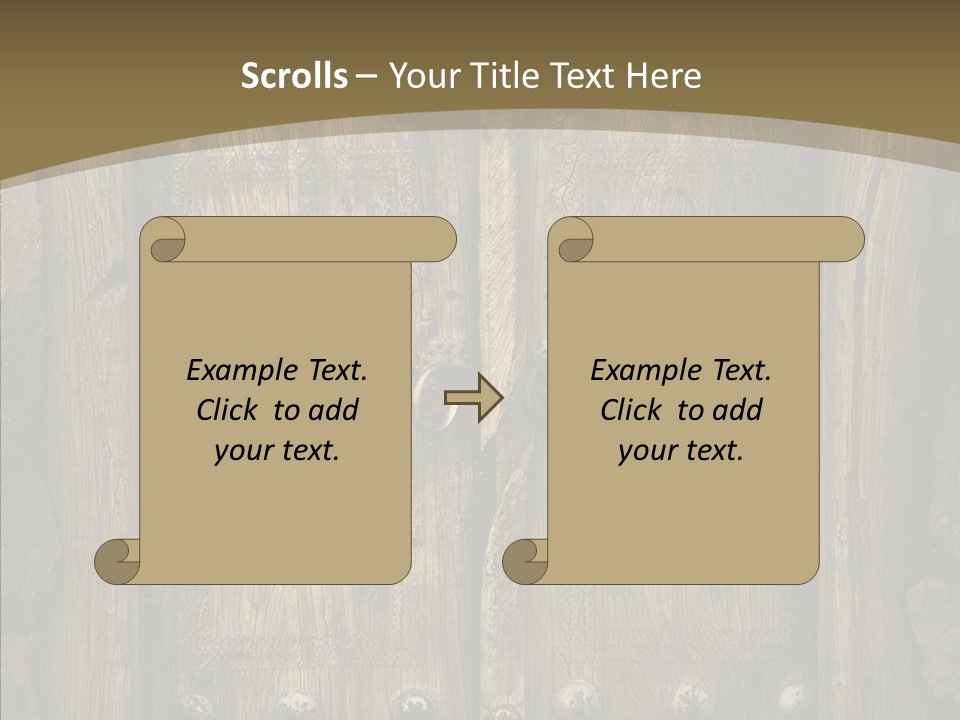 Lock Ornament Nail PowerPoint Template