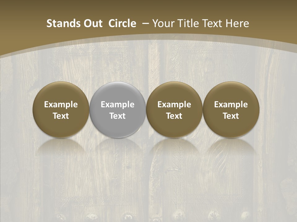 Lock Ornament Nail PowerPoint Template