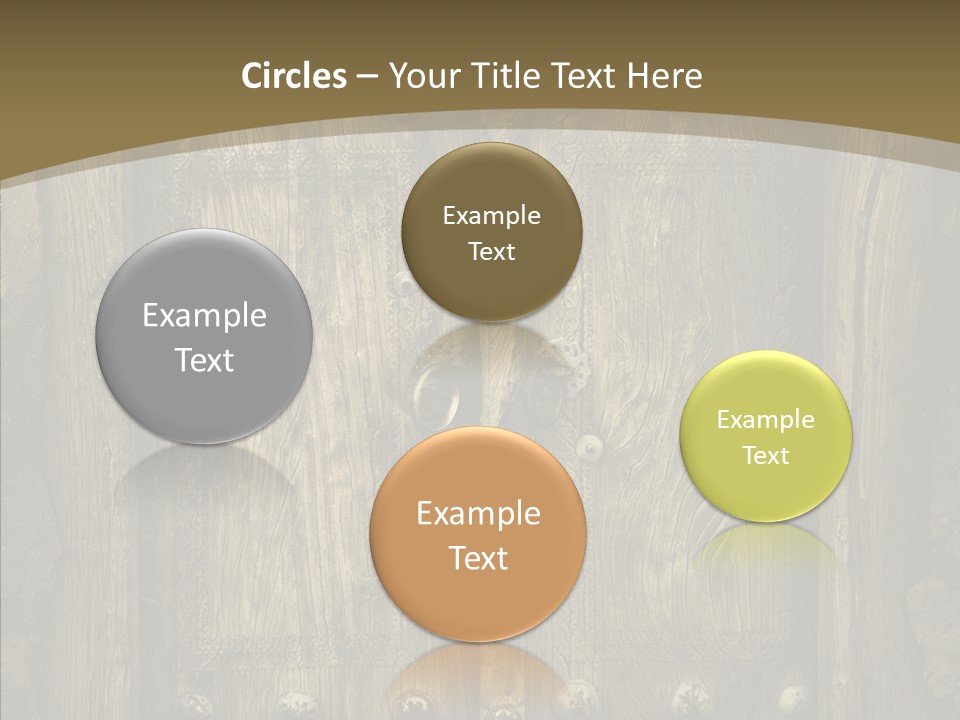 Lock Ornament Nail PowerPoint Template