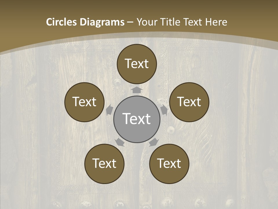 Lock Ornament Nail PowerPoint Template