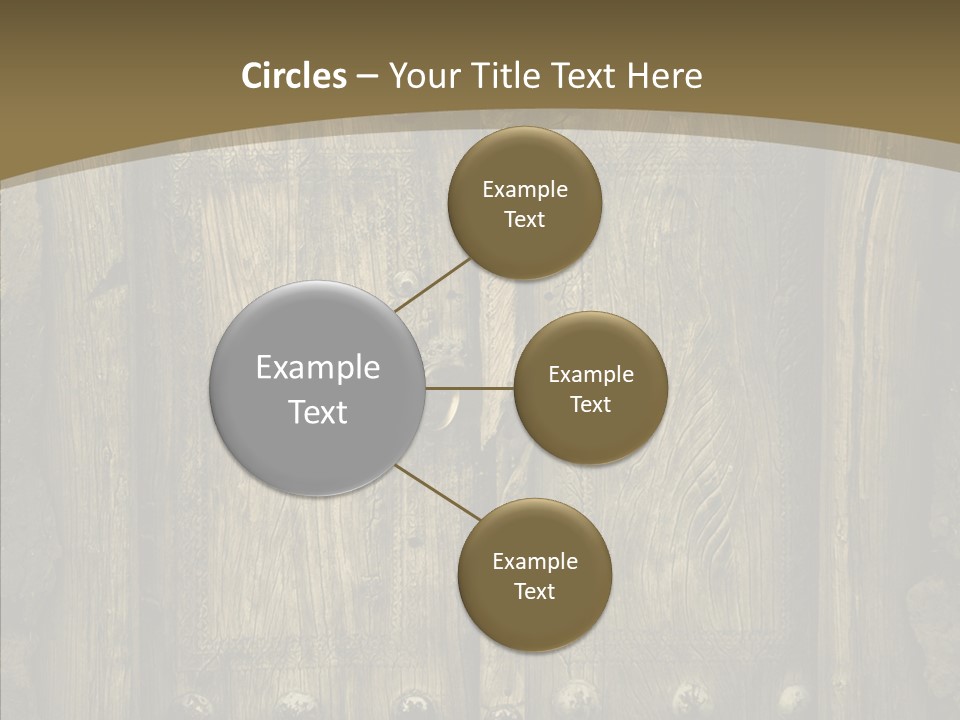 Lock Ornament Nail PowerPoint Template