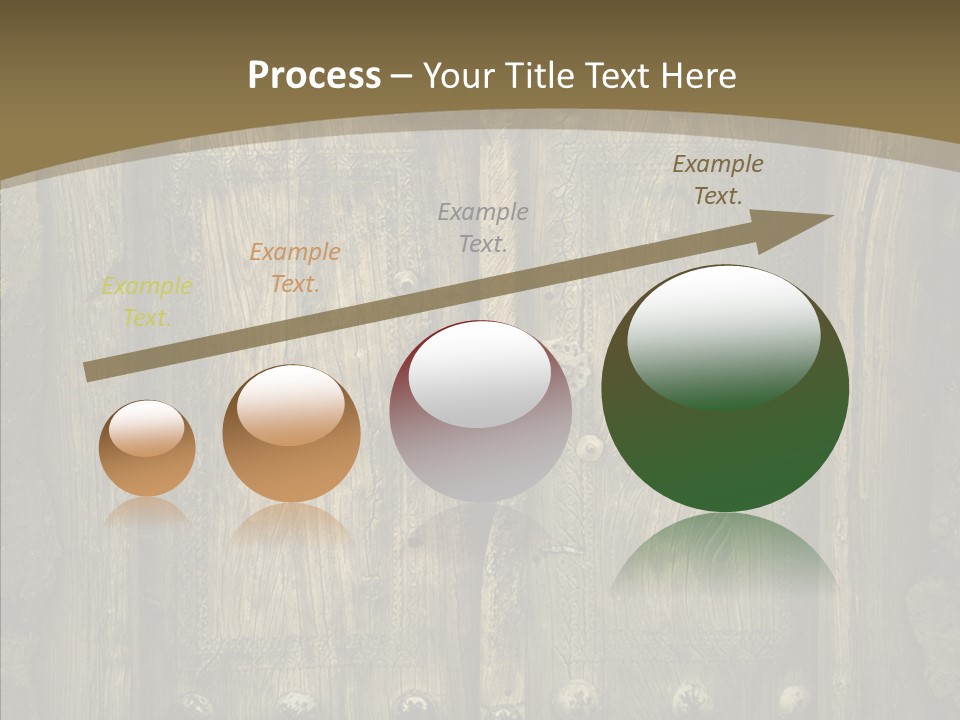 Lock Ornament Nail PowerPoint Template