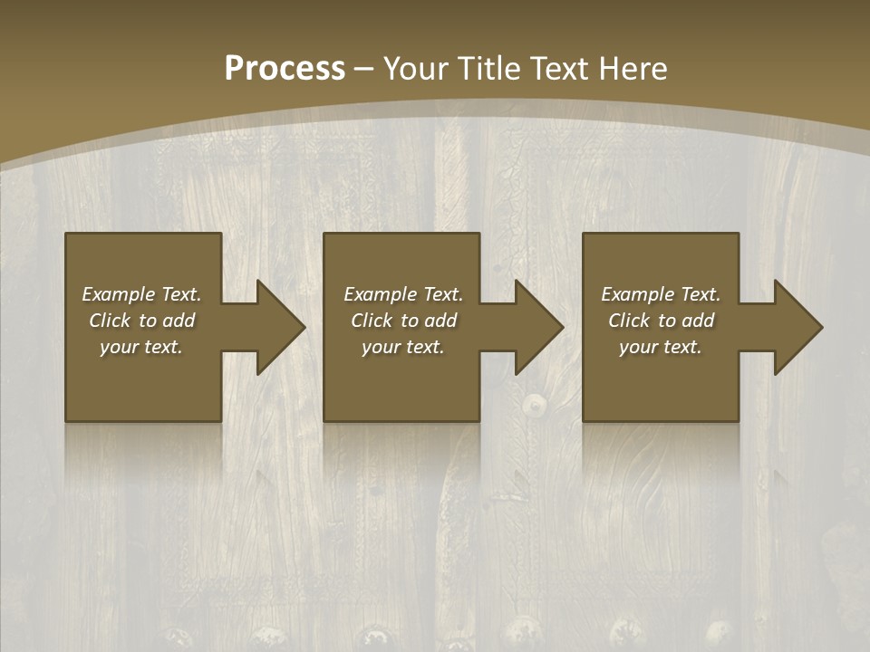 Lock Ornament Nail PowerPoint Template