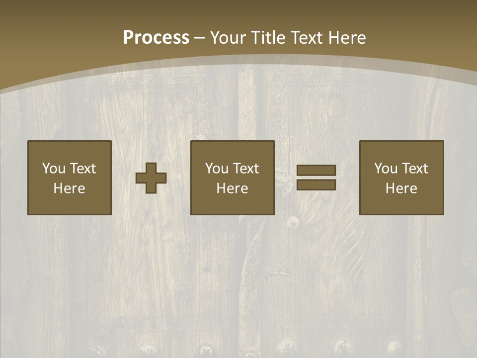 Lock Ornament Nail PowerPoint Template