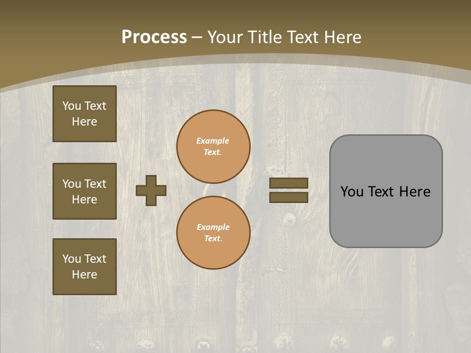 Lock Ornament Nail PowerPoint Template
