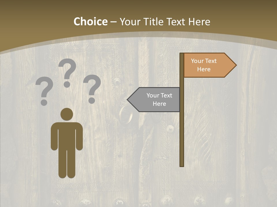 Lock Ornament Nail PowerPoint Template
