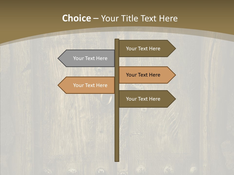 Lock Ornament Nail PowerPoint Template