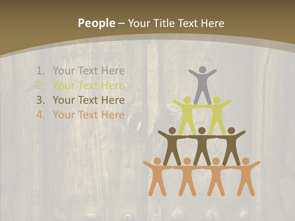 Lock Ornament Nail PowerPoint Template