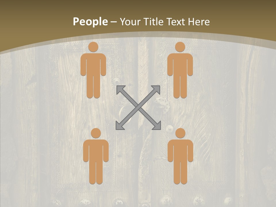 Lock Ornament Nail PowerPoint Template