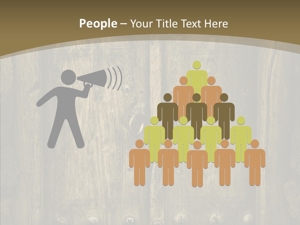 Lock Ornament Nail PowerPoint Template