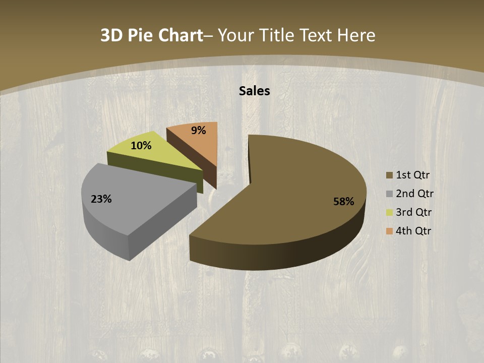 Lock Ornament Nail PowerPoint Template