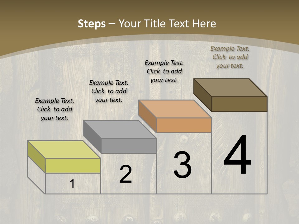 Lock Ornament Nail PowerPoint Template