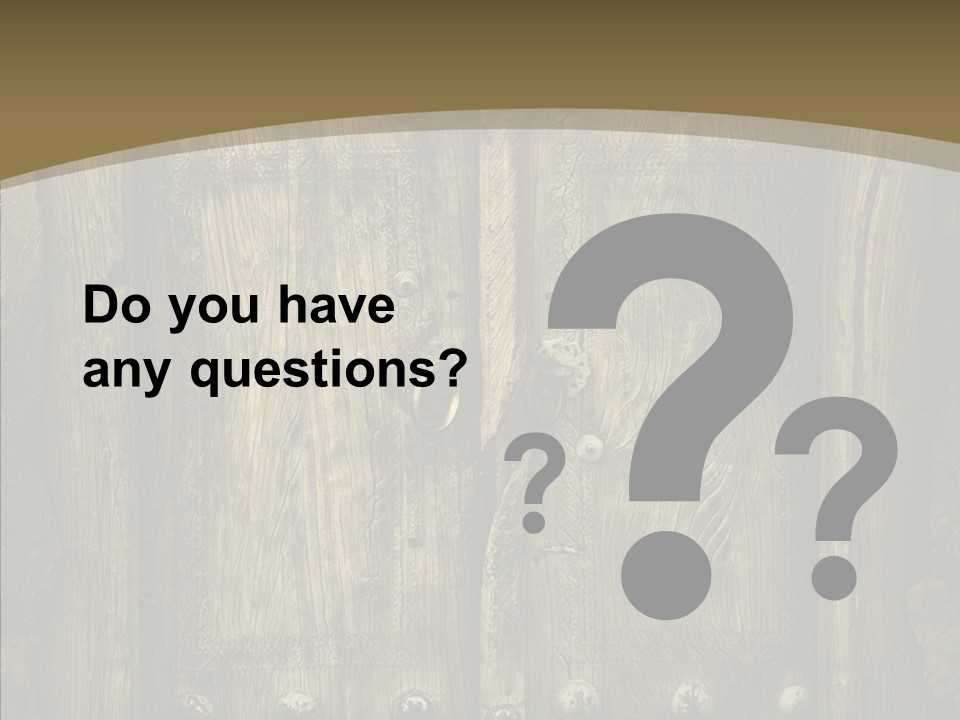 Lock Ornament Nail PowerPoint Template