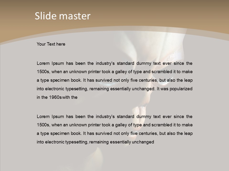 Past Sheet Grey PowerPoint Template