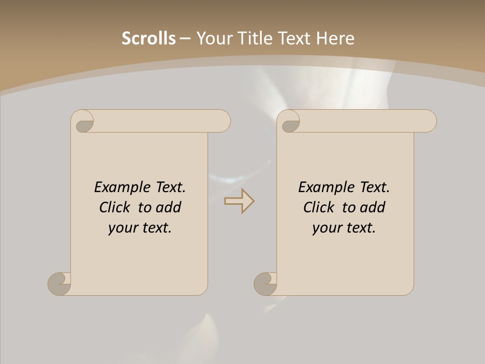 Past Sheet Grey PowerPoint Template