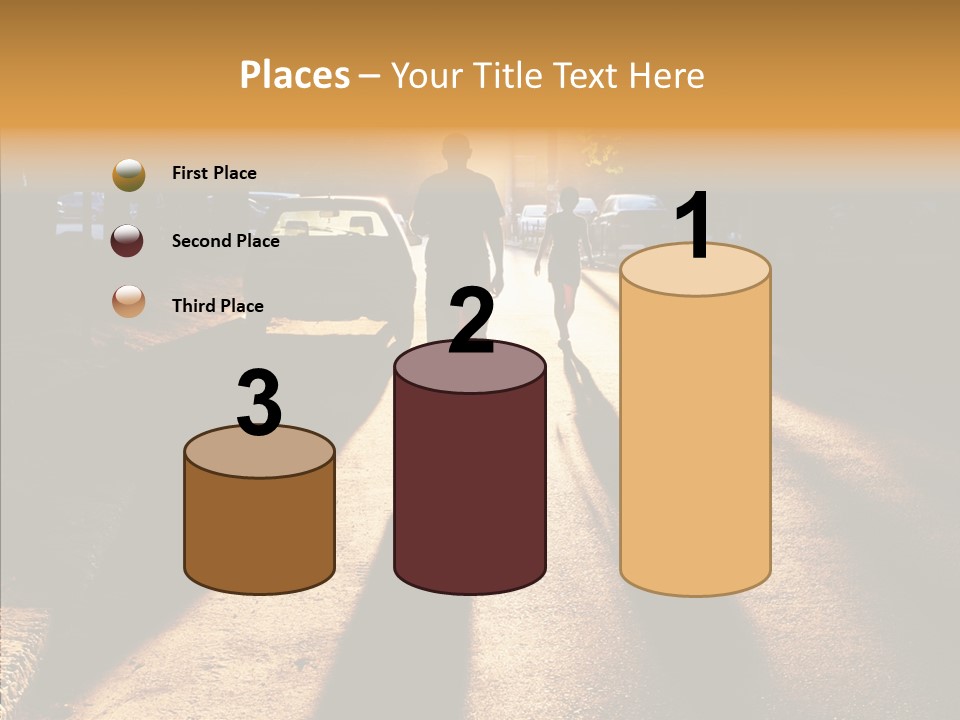 Travel Street Silhouette PowerPoint Template