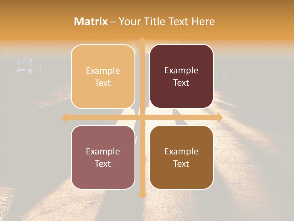 Travel Street Silhouette PowerPoint Template