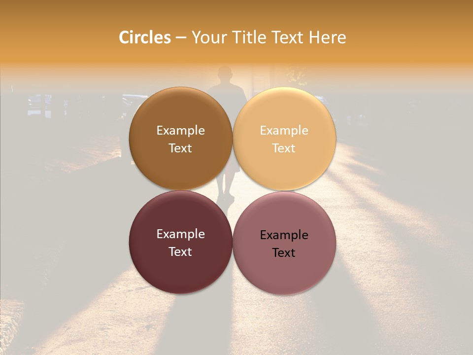 Travel Street Silhouette PowerPoint Template