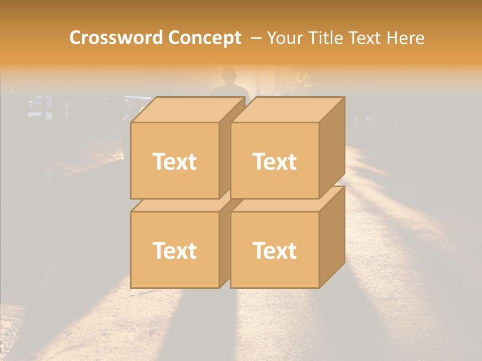 Travel Street Silhouette PowerPoint Template