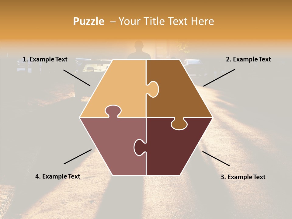 Travel Street Silhouette PowerPoint Template