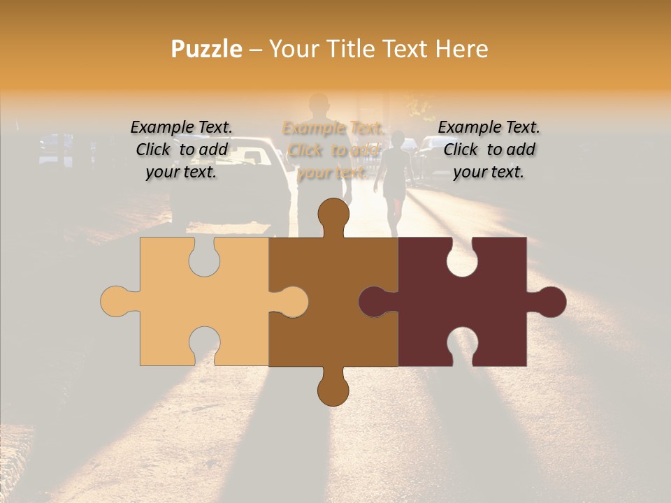 Travel Street Silhouette PowerPoint Template