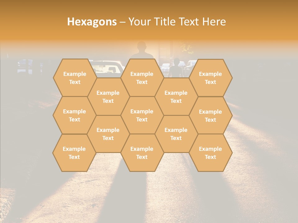 Travel Street Silhouette PowerPoint Template