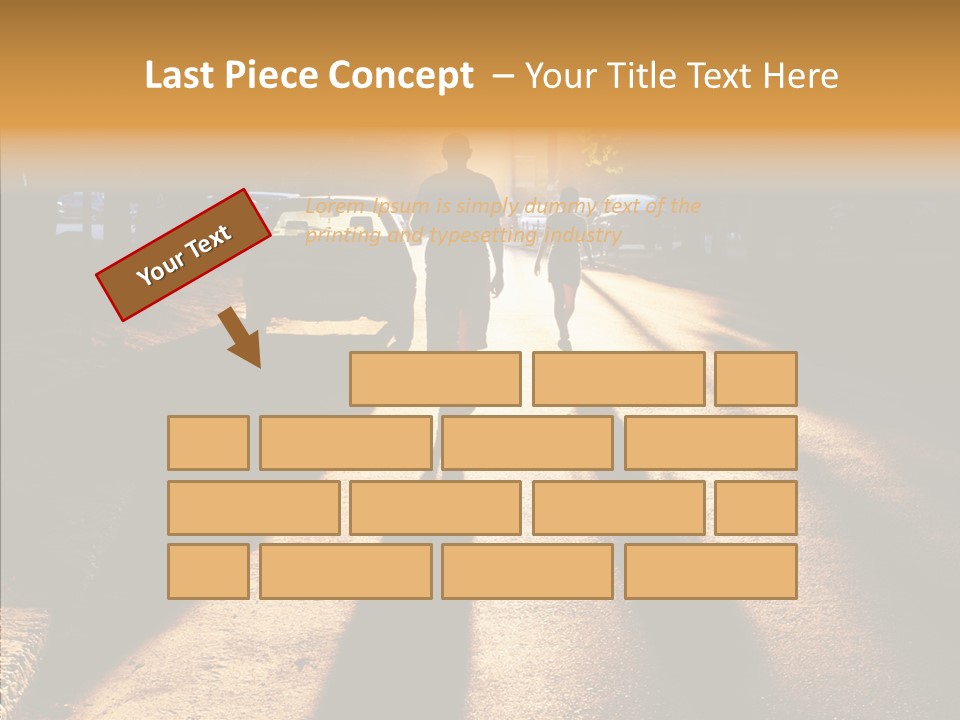 Travel Street Silhouette PowerPoint Template