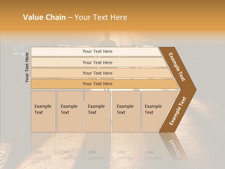 Travel Street Silhouette PowerPoint Template