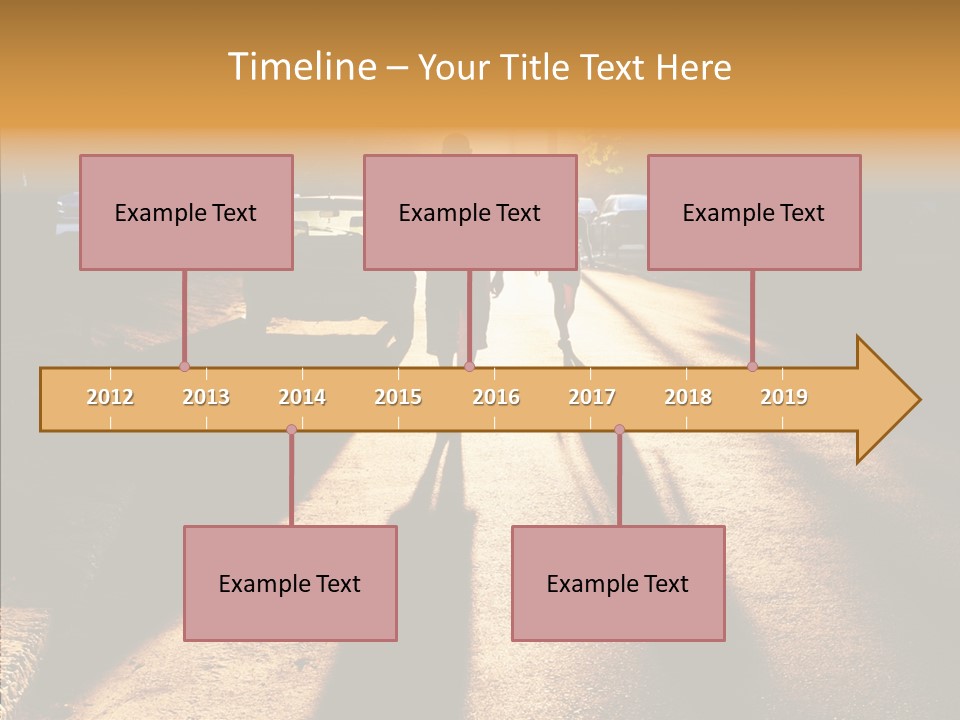 Travel Street Silhouette PowerPoint Template