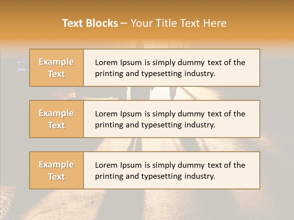 Travel Street Silhouette PowerPoint Template