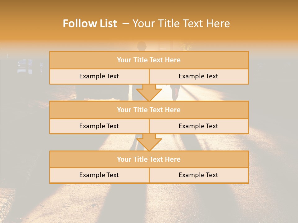 Travel Street Silhouette PowerPoint Template