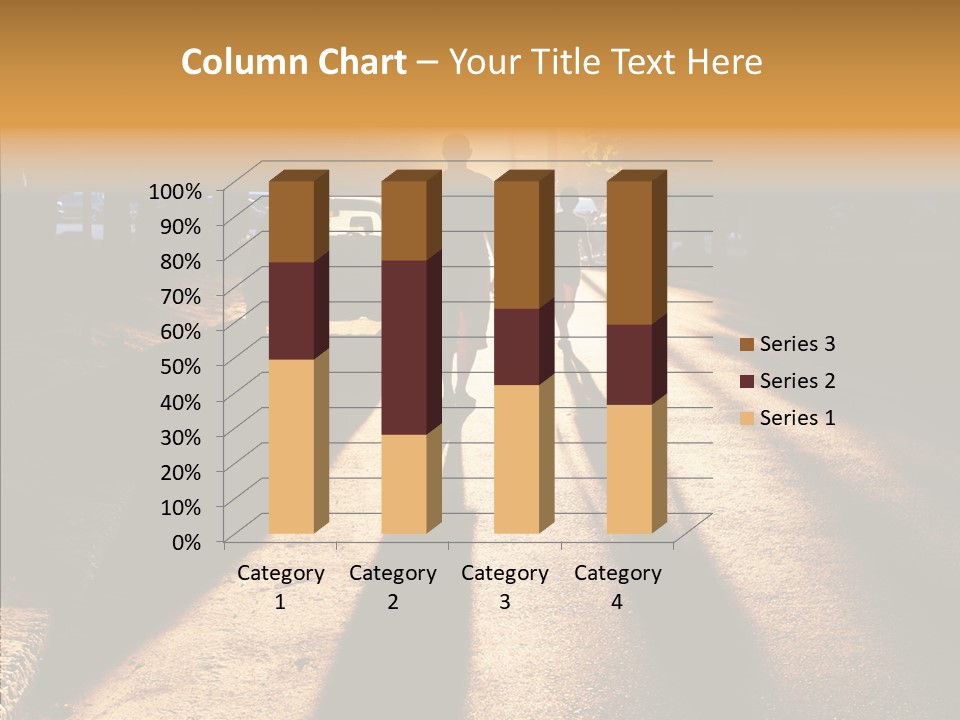 Travel Street Silhouette PowerPoint Template