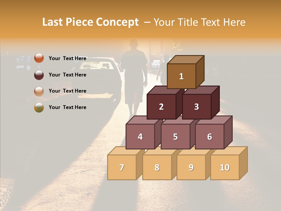 Travel Street Silhouette PowerPoint Template